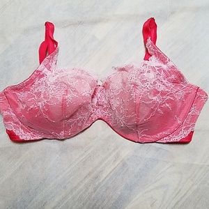 Victoria's secret 36dd pink and red lace bra